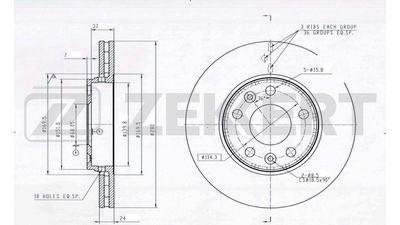 ZEKKERT BS-5001B Тормозные диски для RENAULT DUSTER (HS_) 2.0 4x4 (HSAB, HSA3, HSAJ, HSMS) ZEKKERT BS-5001B Тормозные диски для RENAULT DUSTER (HS_) 2.0 4x4 (HSAB, HSA3, HSAJ, HSMS)