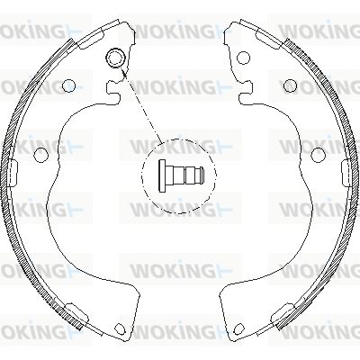 Комплект тормозных колодок WOKING Z4171.00 для MAZDA MPV