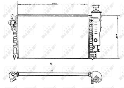 Chłodnica, układ chłodzenia silnika NRF 58891