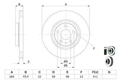 DISC FRANA BOSCH 0986478521 4