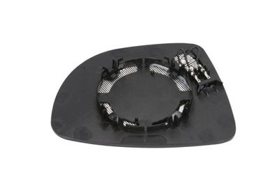 Zijspiegel glas Links (asferisch, met verwarming, chroom) past: NISSAN MICRA V K14 RENAULT CAPTUR I, CLIO IV Ph I, CLIO IV Ph II, ZOE 06.12-