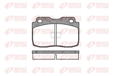 Комплект тормозных колодок, дисковый тормоз REMSA 0114.00 для FIAT 147