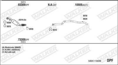 ABGASANLAGE WALKER MBK119896