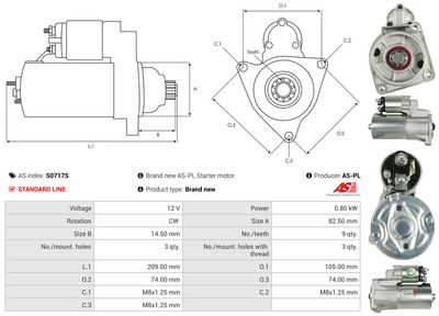 STARTER AS-PL S0717S 4