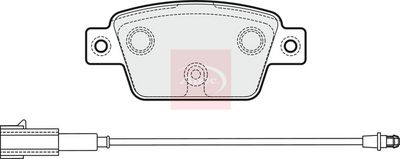 APEC Brake Pad Set, disc brake PAD1990