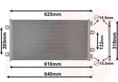 VAN WEZEL 17005219 Радиатор кондиционера  для FIAT PUNTO (Фиат Пунто)