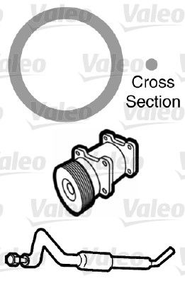 O-ring klimatyzacji 13,52 x 17,08 x 1,78 ZIELONY HNBR (cena za 20 szt.)
