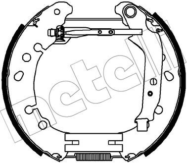 Комплект тормозных колодок METELLI 51-0329 для DAIHATSU CHARADE