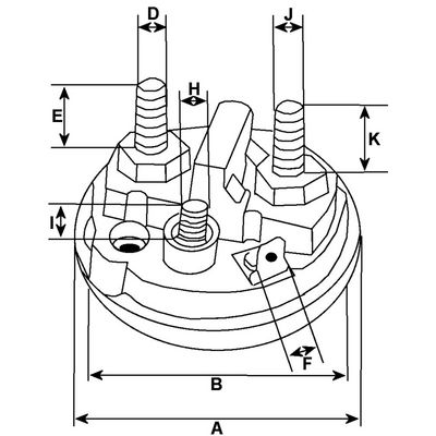 Elektromagnetický spínač, startér HC-Cargo F 032 333 744