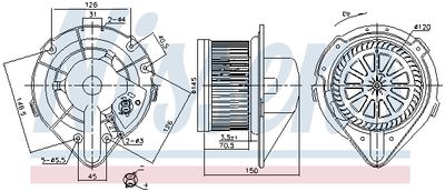 VENTILATOR HABITACLU NISSENS 87798 5
