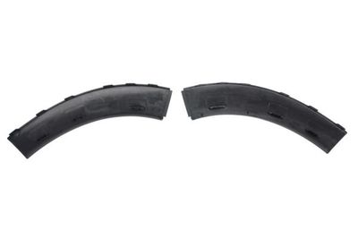 Bumper strip Voor Links/Rechts (Zijde, 2 st. set, plastic, zwart) past: CITROEN C3 III 12.16-12.23