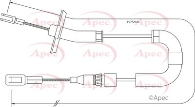 Cable Pull, parking brake APEC CAB1287