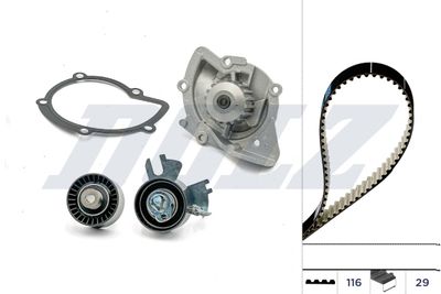 Vodní pumpa + sada ozubeného řemene DOLZ KD106