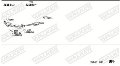SISTEM DE ESAPAMENT WALKER FOK011892