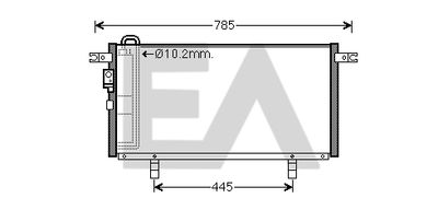 Конденсатор, кондиционер EACLIMA 30C51015 для MITSUBISHI PAJERO