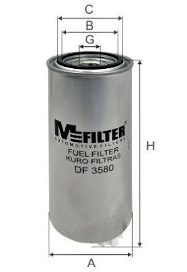 Топливный фильтр MFILTER DF 3580 для CADILLAC SRX