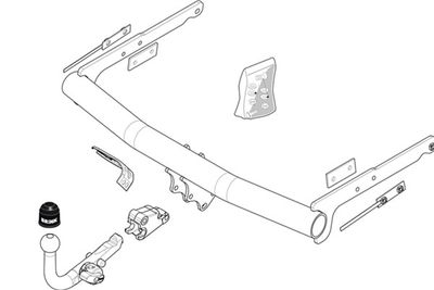 Zestaw zaczepu przyczepy BRINK 488700