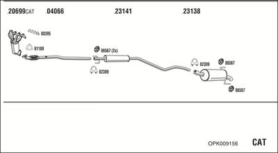 SISTEM DE ESAPAMENT WALKER OPK009156