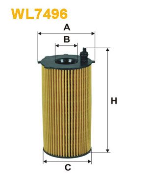 Oil Filter WIX FILTERS WL7496