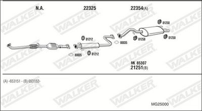 Изпускателна система WALKER MG25000