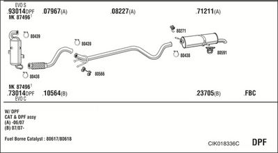 ABGASANLAGE WALKER CIK018336C