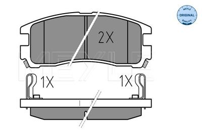 Комплект тормозных колодок, дисковый тормоз MEYLE 025 217 0615/W для MITSUBISHI SANTAMO