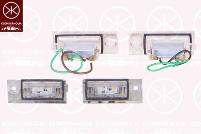 Osvětlení SPZ KLOKKERHOLM 00140857