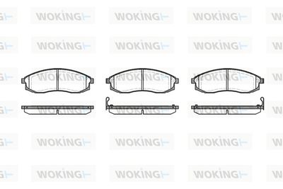 WOKING P4983.02 Тормозные колодки и сигнализаторы для NISSAN MAXIMA / MAXIMA QX IV Station Wagon (A32) 3.0 QX