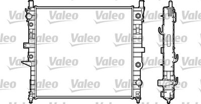 Радиатор, охлаждение двигателя VALEO 732706 для MERCEDES-BENZ M-CLASS