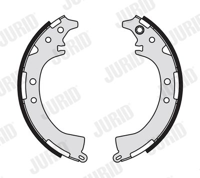 Комплект тормозных колодок JURID 362655J для TOYOTA CAMRY