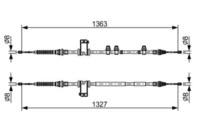 Cable Pull, parking brake 1 987 482 453