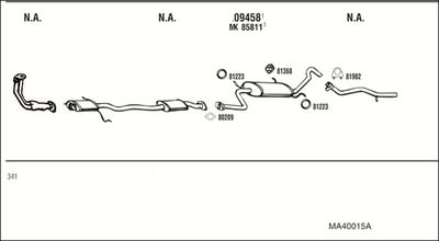 SISTEM DE ESAPAMENT WALKER MA40015A