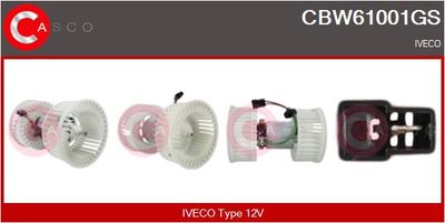 CASCO CBW61001GS Вентилятор салону для IVECO (Ивеко)