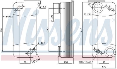 Oliekøler, retarder NISSENS 90768