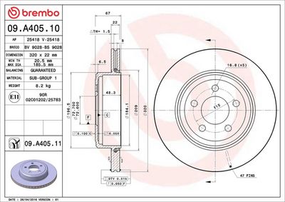 DISC FRANA BREMBO 09A40510 1