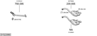 Изпускателна система BOSAL SYS23980