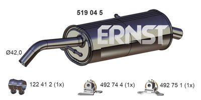 ENDSCHALLDäMPFER ERNST 519045
