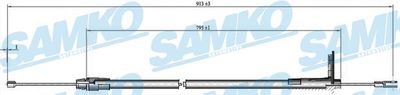 Тросик, cтояночный тормоз SAMKO C0425B для MERCEDES-BENZ CLC-CLASS