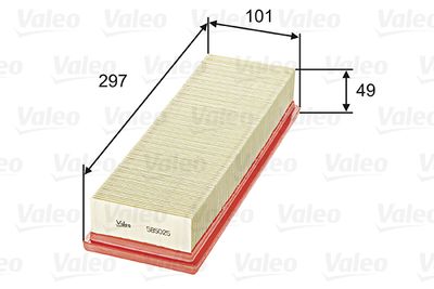 Filtr powietrza VALEO 585025 produkt