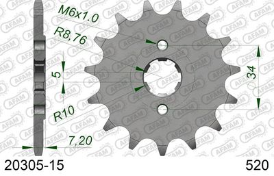 Řetězové kolo AFAM 20305-15