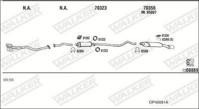 Изпускателна система WALKER OP40091A