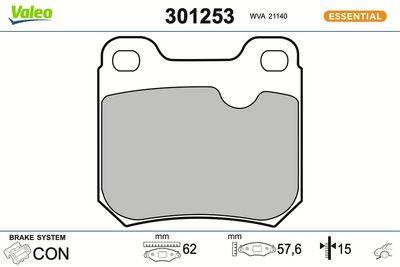 SET PLACUTE FRANA FRANA DISC VALEO 301253