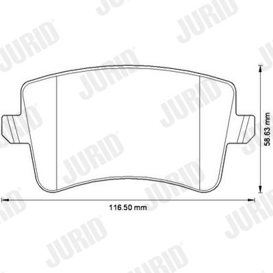 Brake Pad Set, disc brake 573259JC