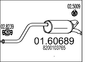 Tłumik końcowy MTS 01.60689