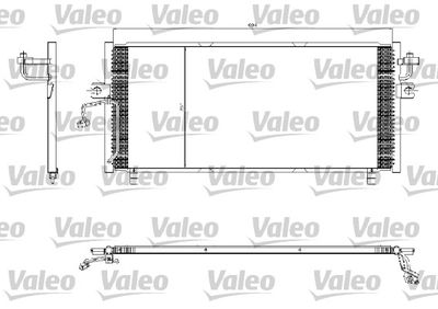 VALEO 817253 Радиатор кондиционера для NISSAN (Ниссан)