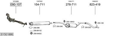 Изпускателна система BOSAL SYS01886