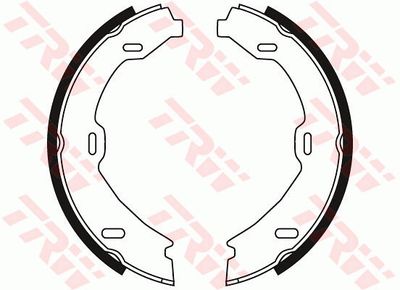 Brake Shoe Set, parking brake GS8482