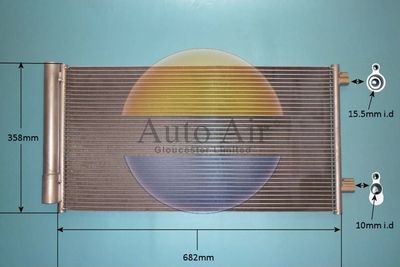 Condenser, air conditioning Auto Air Gloucester 16-0064