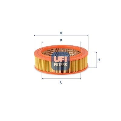 Воздушный фильтр UFI 27.720.00 для FIAT 850