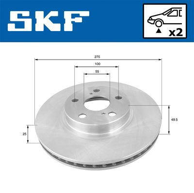 DISC FRANA SKF VKBD81081V2 1